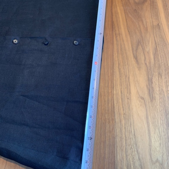 Talbots Classic Black A-Line Skirt, irish linen, button up front,  sz 10, EUC - Picture 10 of 16